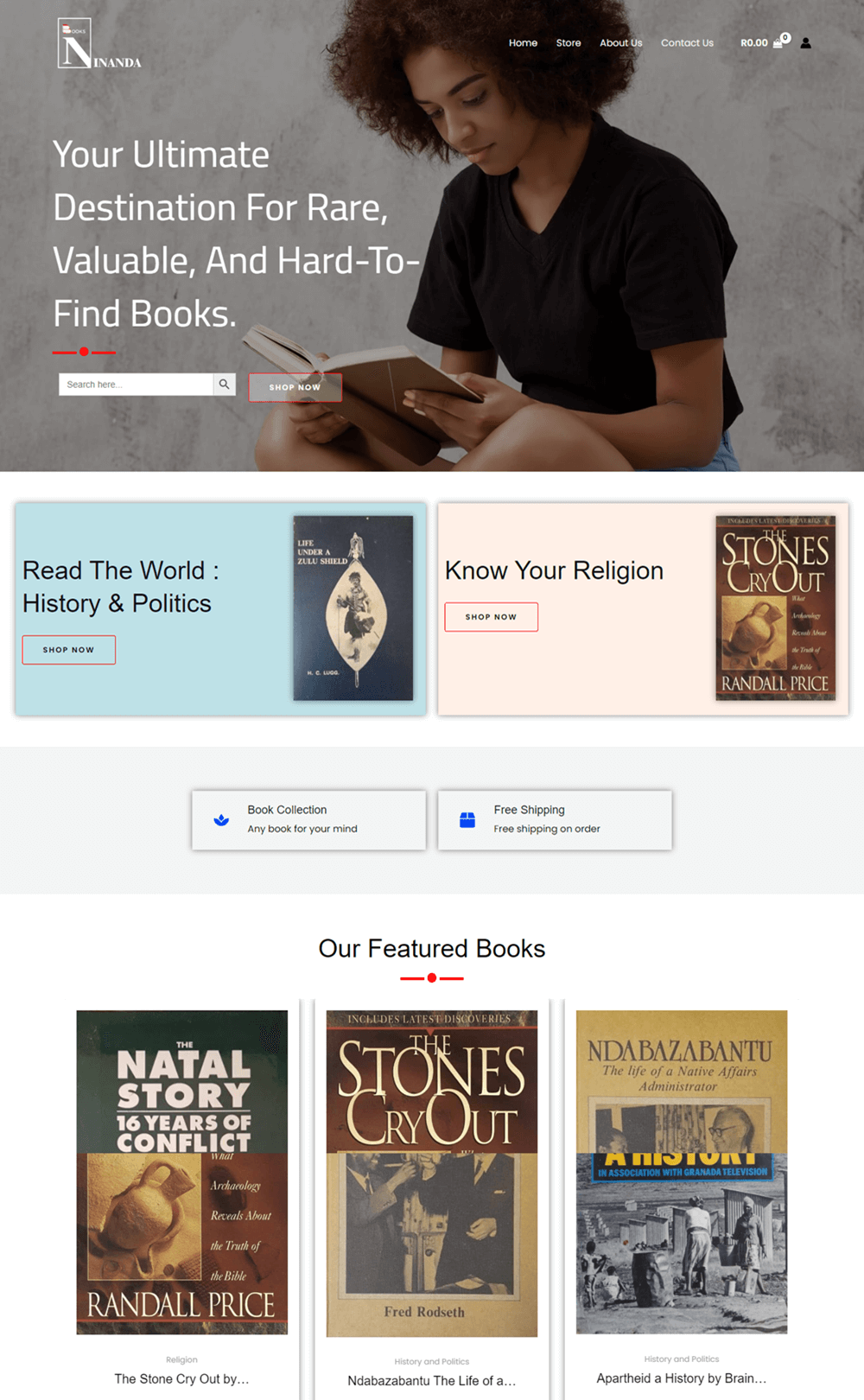 Inanda Books Website