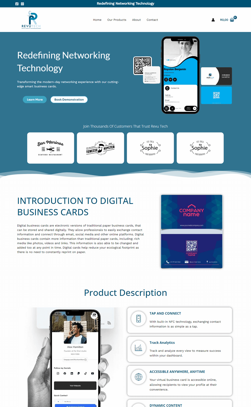Revu Tech Website Screenshot